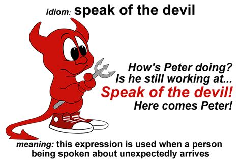 Speak Of The Devil .